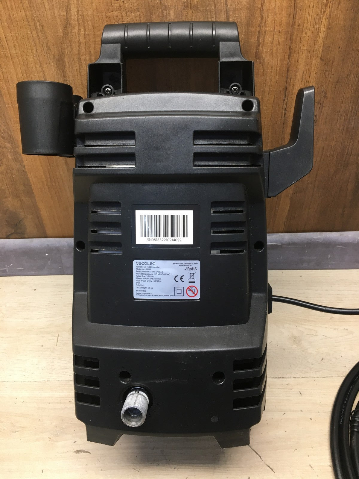 Cecotec 08135 Hochdruckreiniger HydroBoost 1400 Essential, 1400 W, I39879