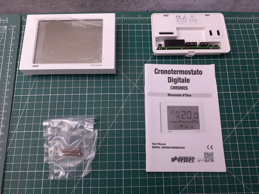Vemer Chronothermostat zur Wandbefestigung VE453700 Chronos 230 weiß, I32574