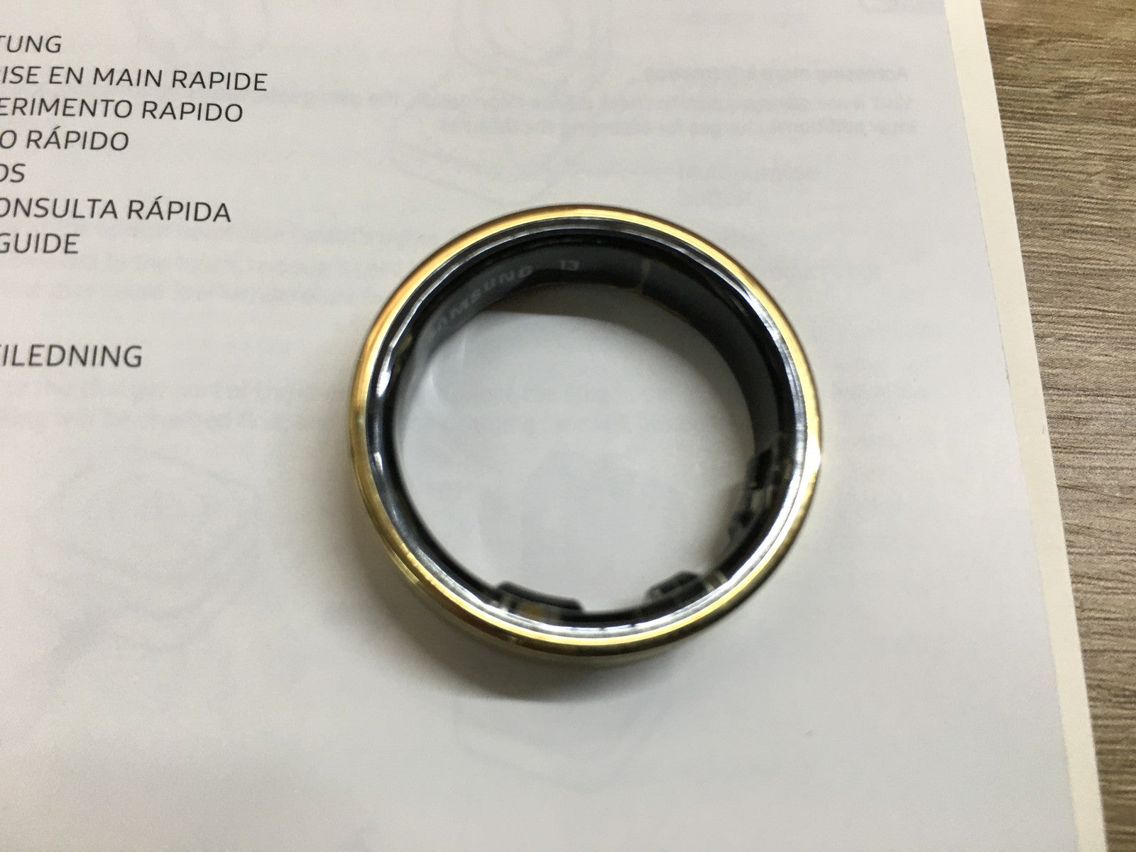 Samsung Galaxy Smart Ring Titanium Gold SM-Q503, Größe 13 (US), I39757