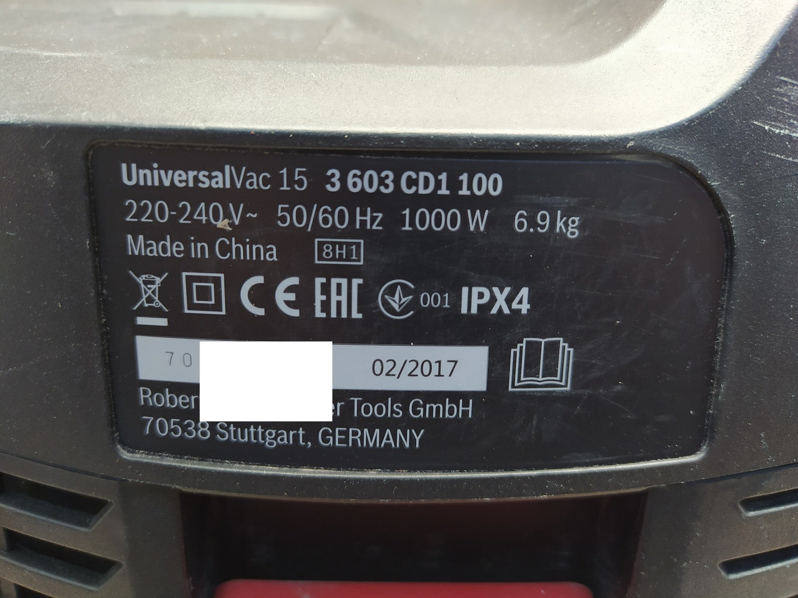 Bosch UniversalVac 15 Nass-/Trockensauger 06033D1100, I37482