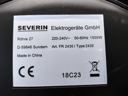 SEVERIN FR 2430 Heißluftfritteuse, 6 Automatikprogrammen, I35821