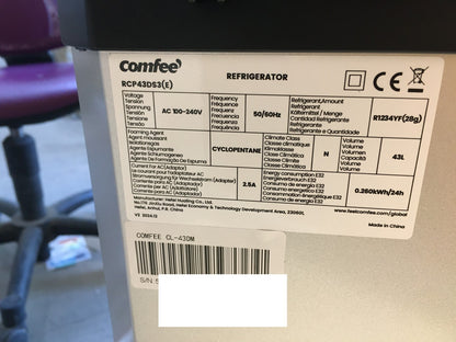 Comfee RCP43DS3(E) Kühlschrank tragbar 12/24V DC AC, I39714