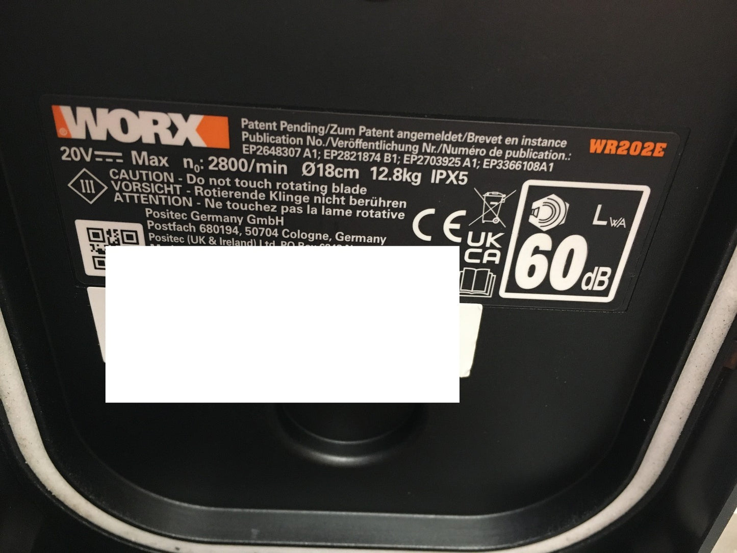 WORX Landroid Vision S250 Mähroboter ohne Begrenzungskabel WR202E, I37838