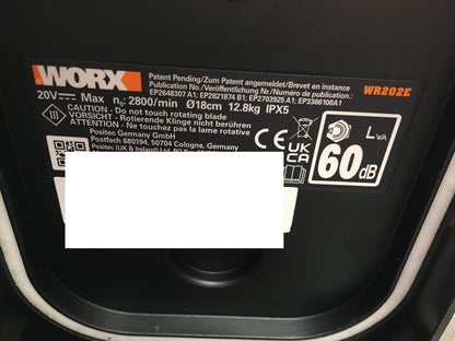 WORX Landroid Vision S250 Mähroboter ohne Begrenzungskabel WR202E, I37838
