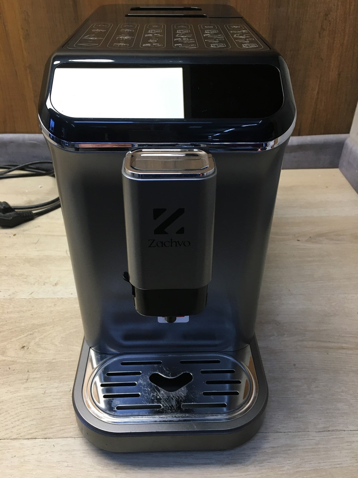 ZACHVO CM9002I-GS Kaffeevollautomat mit Milchbehälter, 20 Bar, I35992