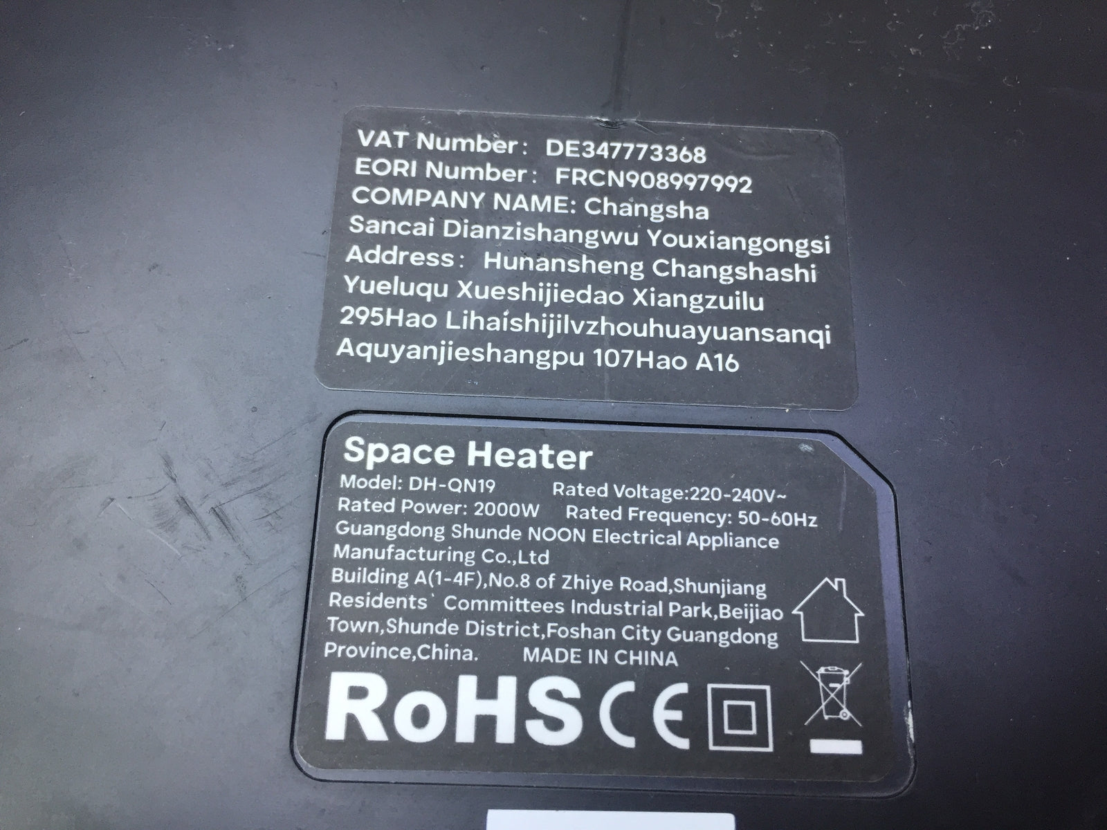 OMISOON DH-QN19 Heizlüfter 2000W, energiesparend leise, I31855
