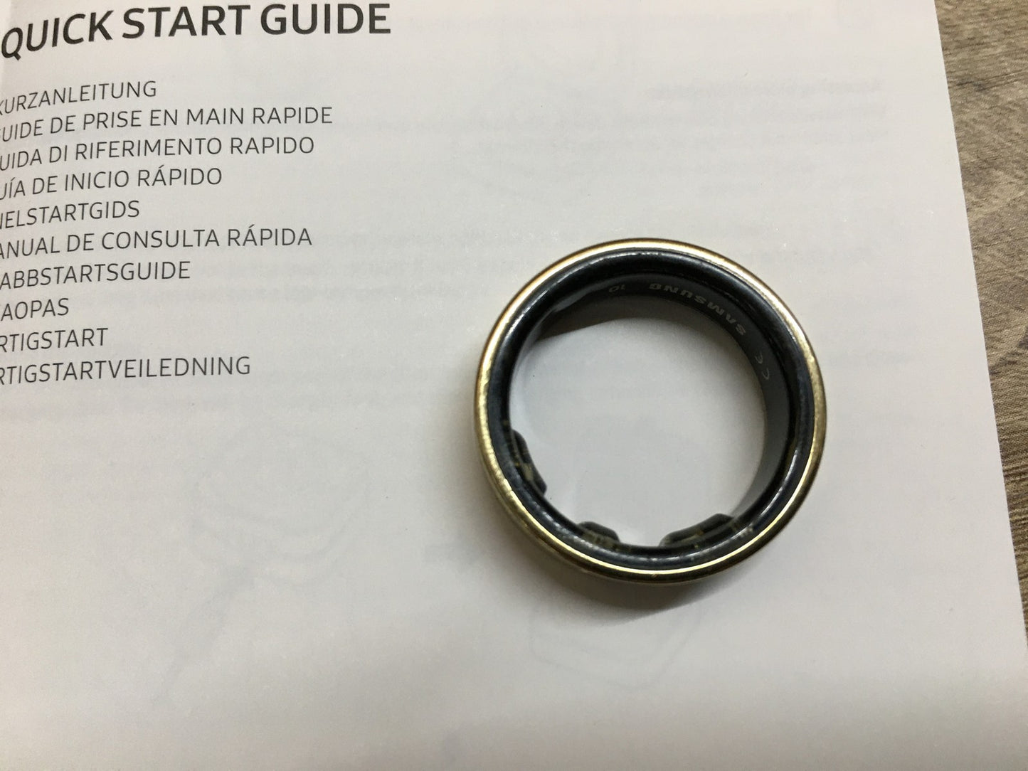 Samsung Galaxy Smart Ring Titanium Gold SM-Q500, Gr. 10 (US), I39754