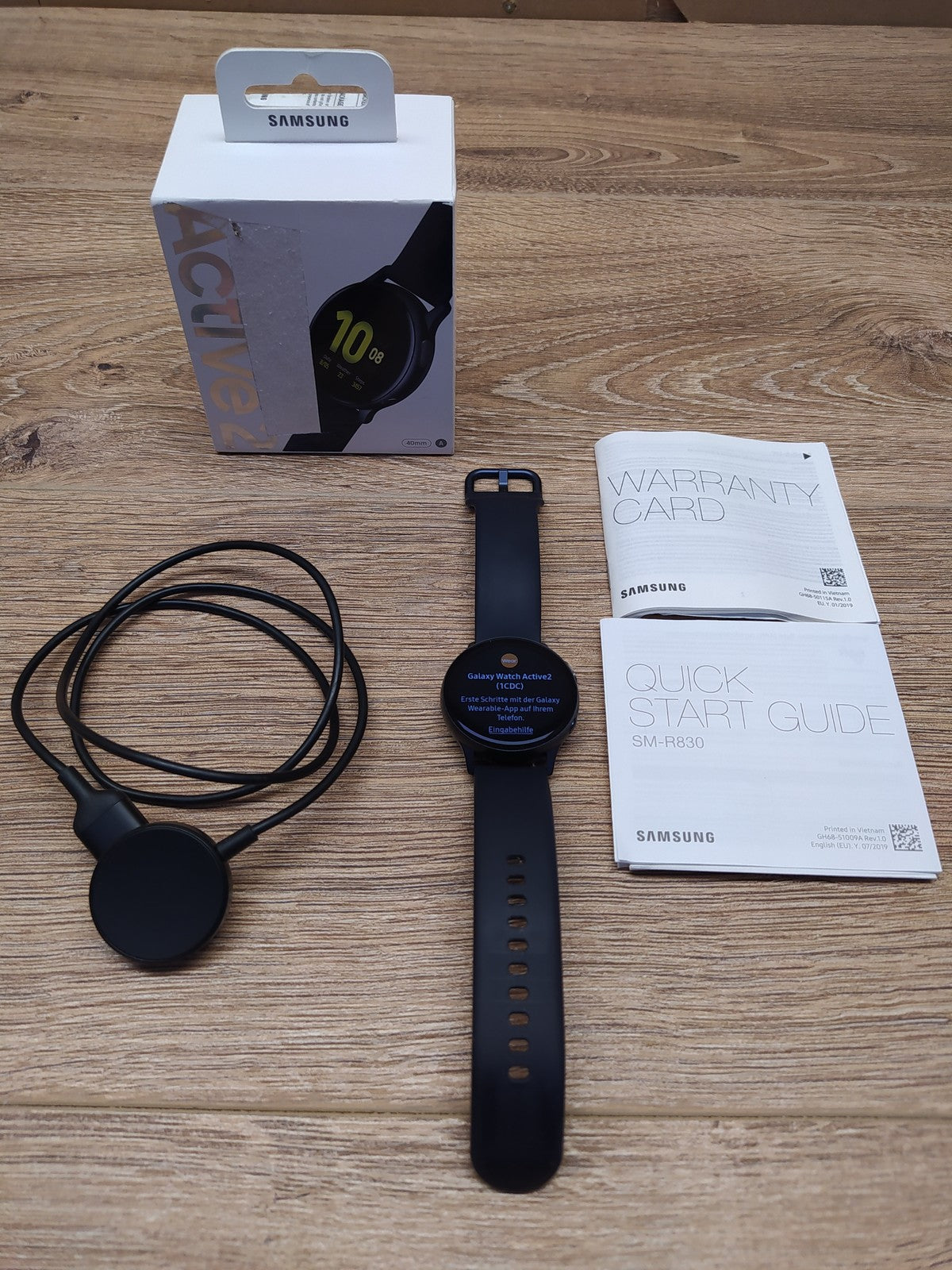 Samsung Galaxy Watch Active 2 Smartwatch SM-R380, Schwarz, I39204