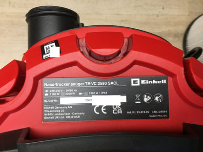 Einhell TE-VC 2580 SACL Nass-/Trockensauger (2347435), 1100 W, I36797