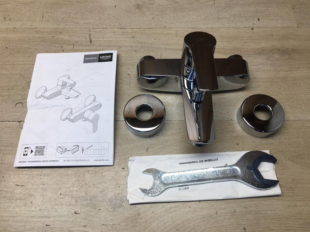 GROHE Start Einhand-Wannenarmatur (24206002), Wasserhahn, Wandmontage, I40921