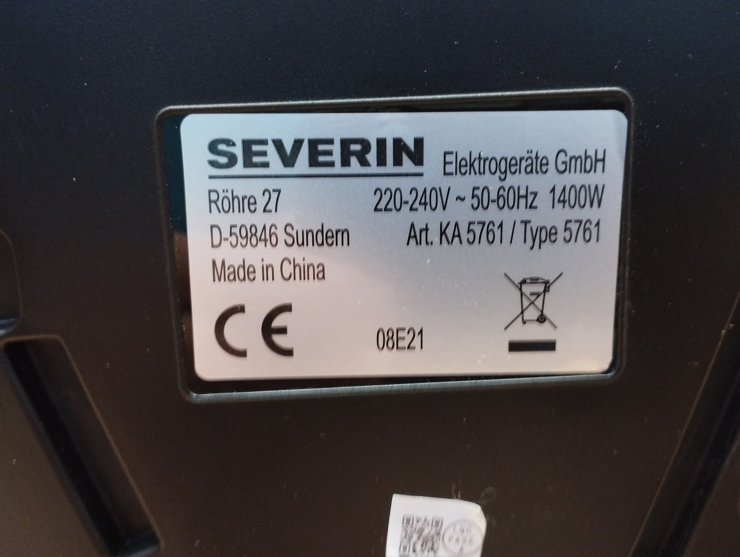 SEVERIN KA 5761 Filterkaffeemaschine ohne Thermokanne, 1400W, I39513