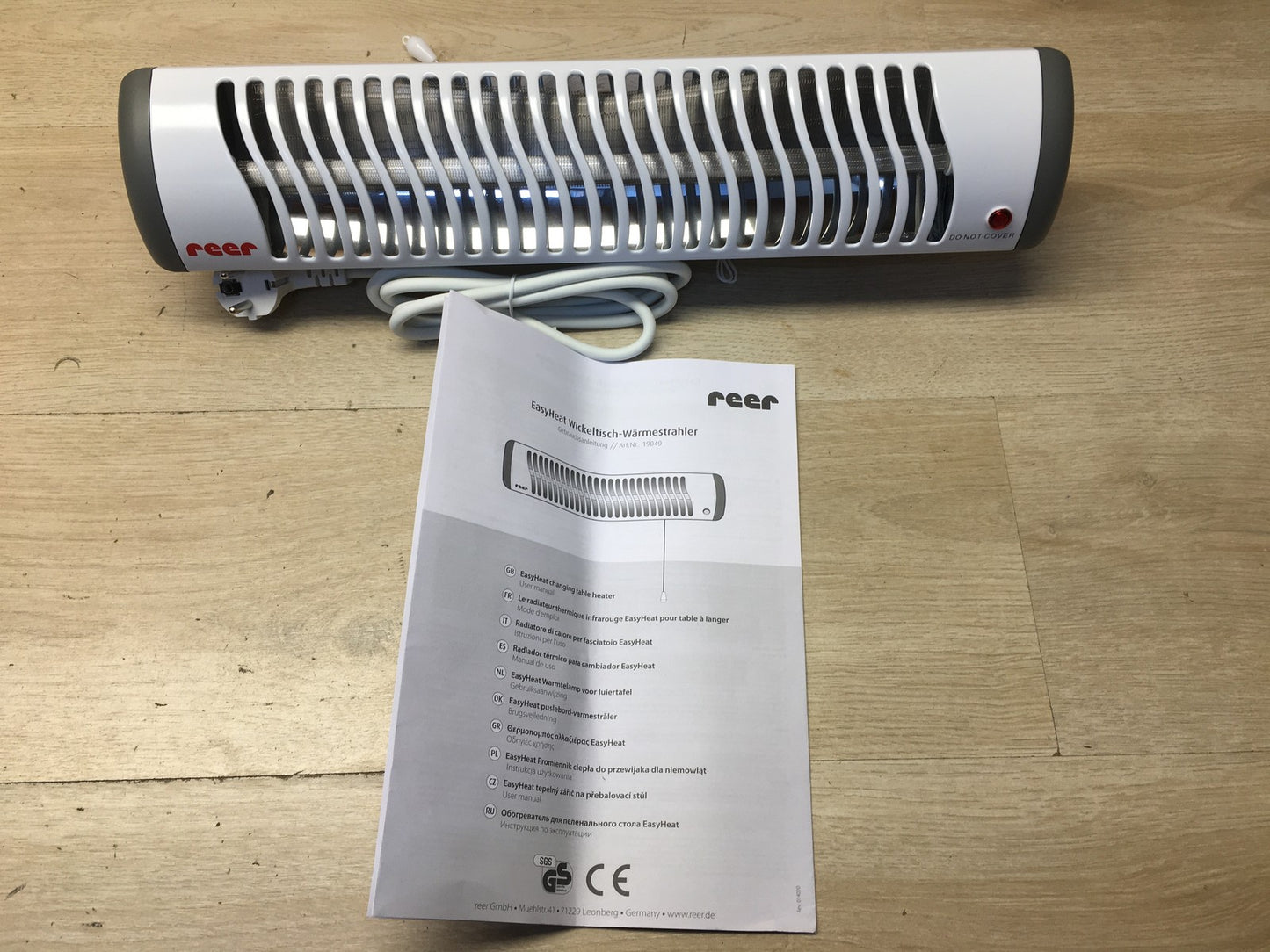 reer EasyHeat Wickeltisch-Wärmestrahler 19040 Wand-Heizstrahler I36608