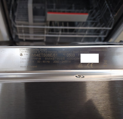 Bosch SMI4ETS08E Geschirrspüler Einbaugerät intergrierbar 60cm, EEK:B LESEN !!!