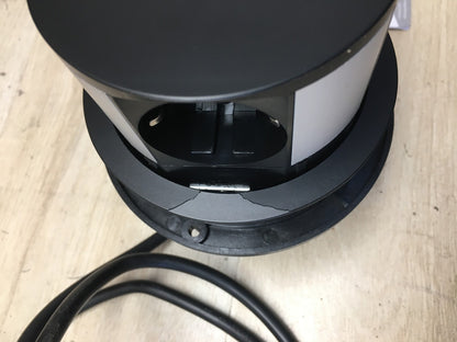 Emuca 5221214 Vertikal Push abnehmbare Mehrfachsteckdose, 100mm, I38252