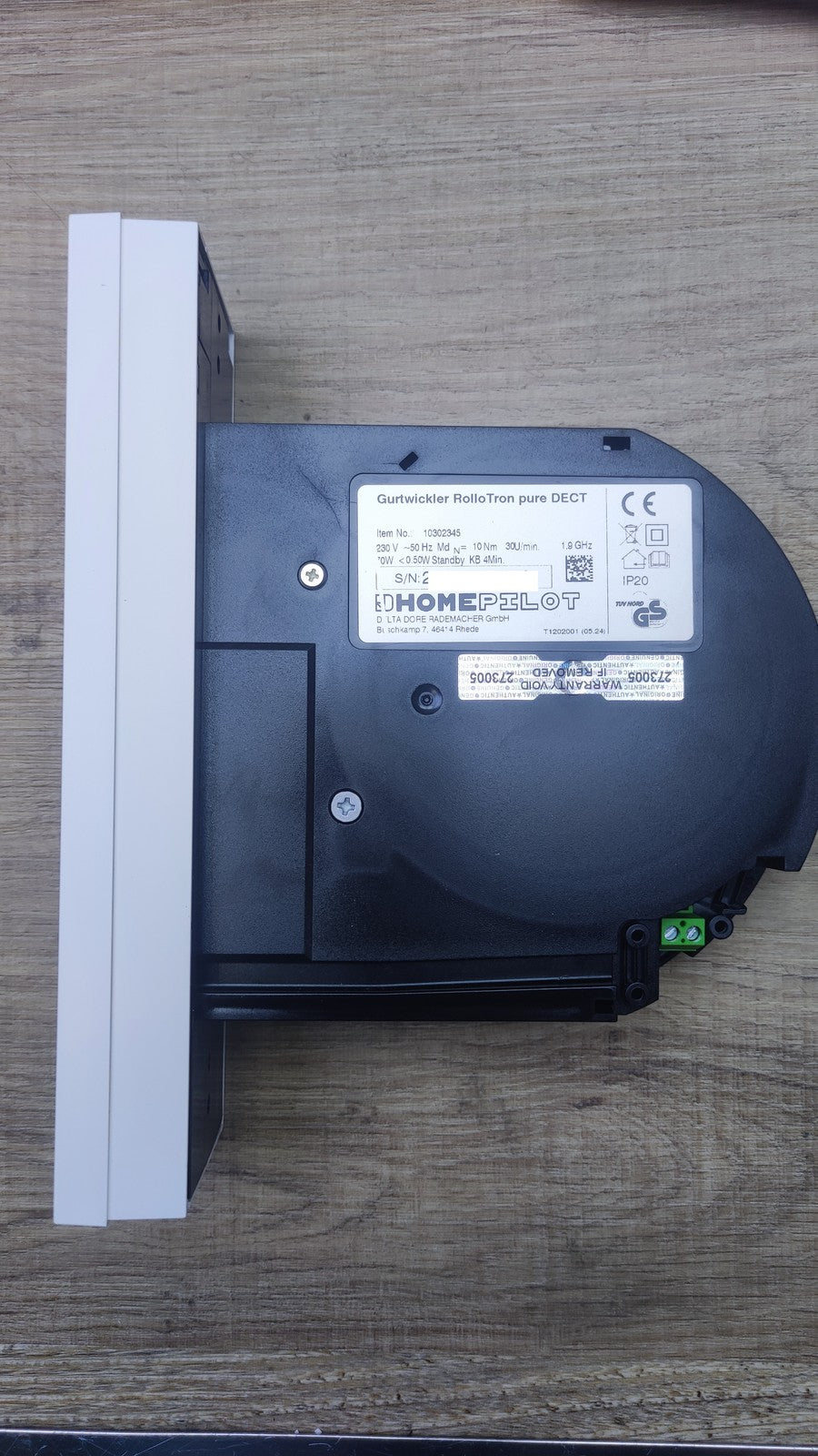 HOMEPILOT RolloTron pure DECT Gurtwickler (10302345), I37417