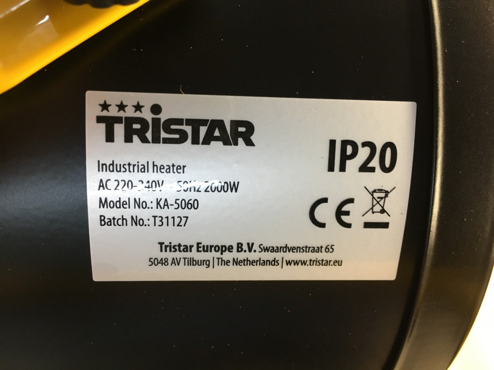Tristar KA-5060 Elektroheizgerät, 2000 W, I36628