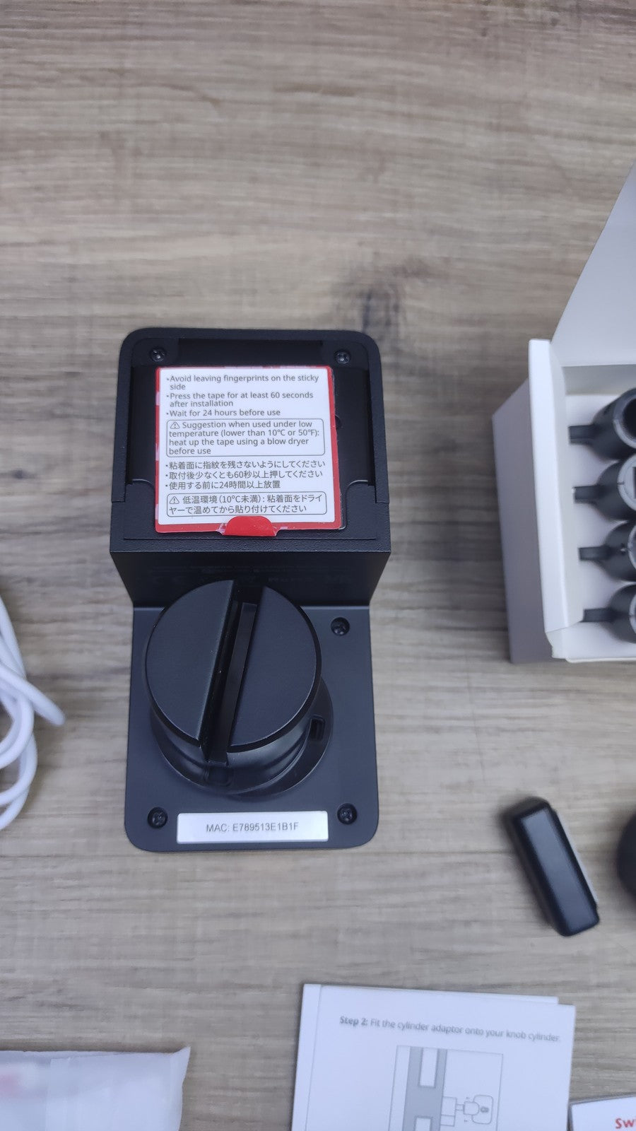 SwitchBot Wlan Smartes Türschloss mit Hub und Keypad, schwarz, I34717