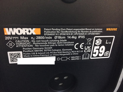 WORX Landroid Vision M550 Mähroboter ohne Begrenzungskabel WR205E, I33569
