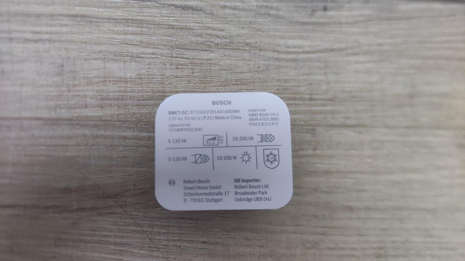Bosch BMCT-DZ Smart Home Dimmer Schalter, Aktor zur smarten Steuerung, I38672