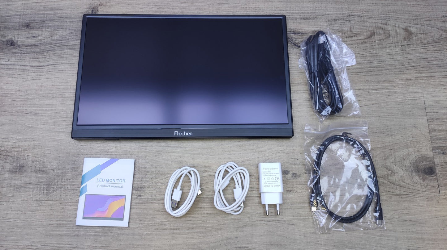 Prechen Tragbarer Touch Monitor 15,6" (HD156) 1920x1080 USB-C HDMI Lautsprecher