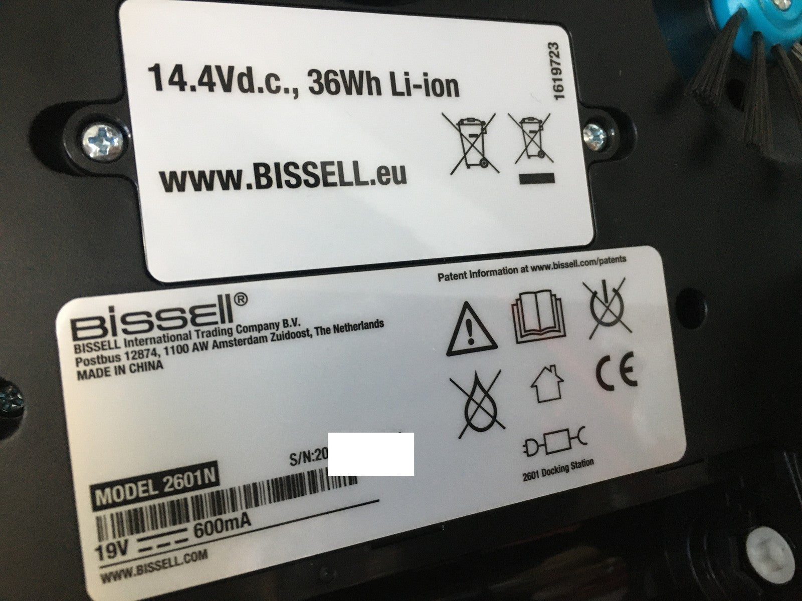 Bissell EV675 Staubsauger-Roboter 2601N, für Hartböden und Teppiche, I36660