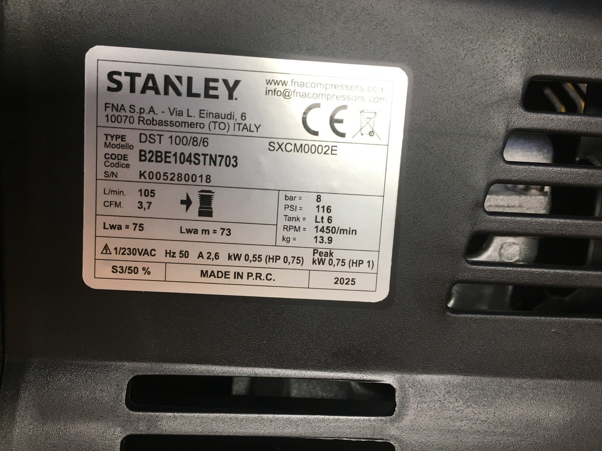 Stanley DST 100/8/6 Elektro-Kompressor, I40998