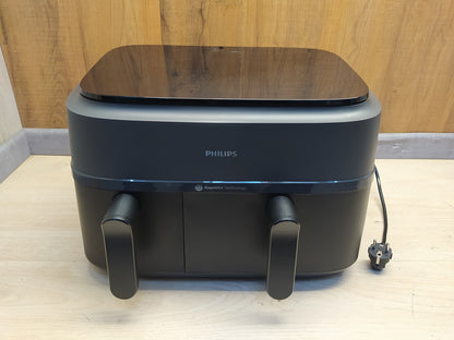 Philips Heißluftfritteuse NA350/00, 9L, 2 Körbe, I36432
