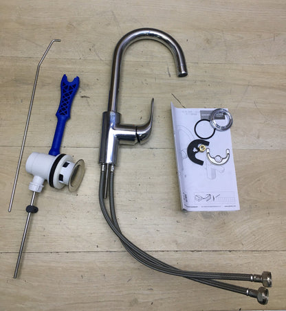 GROHE Swift Waschtischarmatur 24330001, wassersparend, Wasserhahn, I35137
