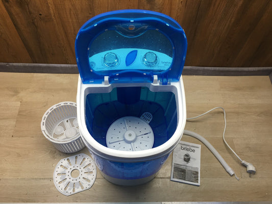 briebe WM1111 Camp Mini-Waschmaschine mit Schleude, bis 3 Kg, I36338