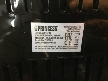 Princess 0118224401001 Heißluftfritteuse 6L XXL, 1500W, I36297