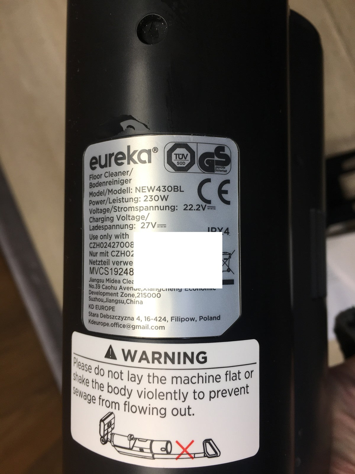 Eureka NEW430BL Kabelloser Nass-/Trockensauger, 230W, I36399