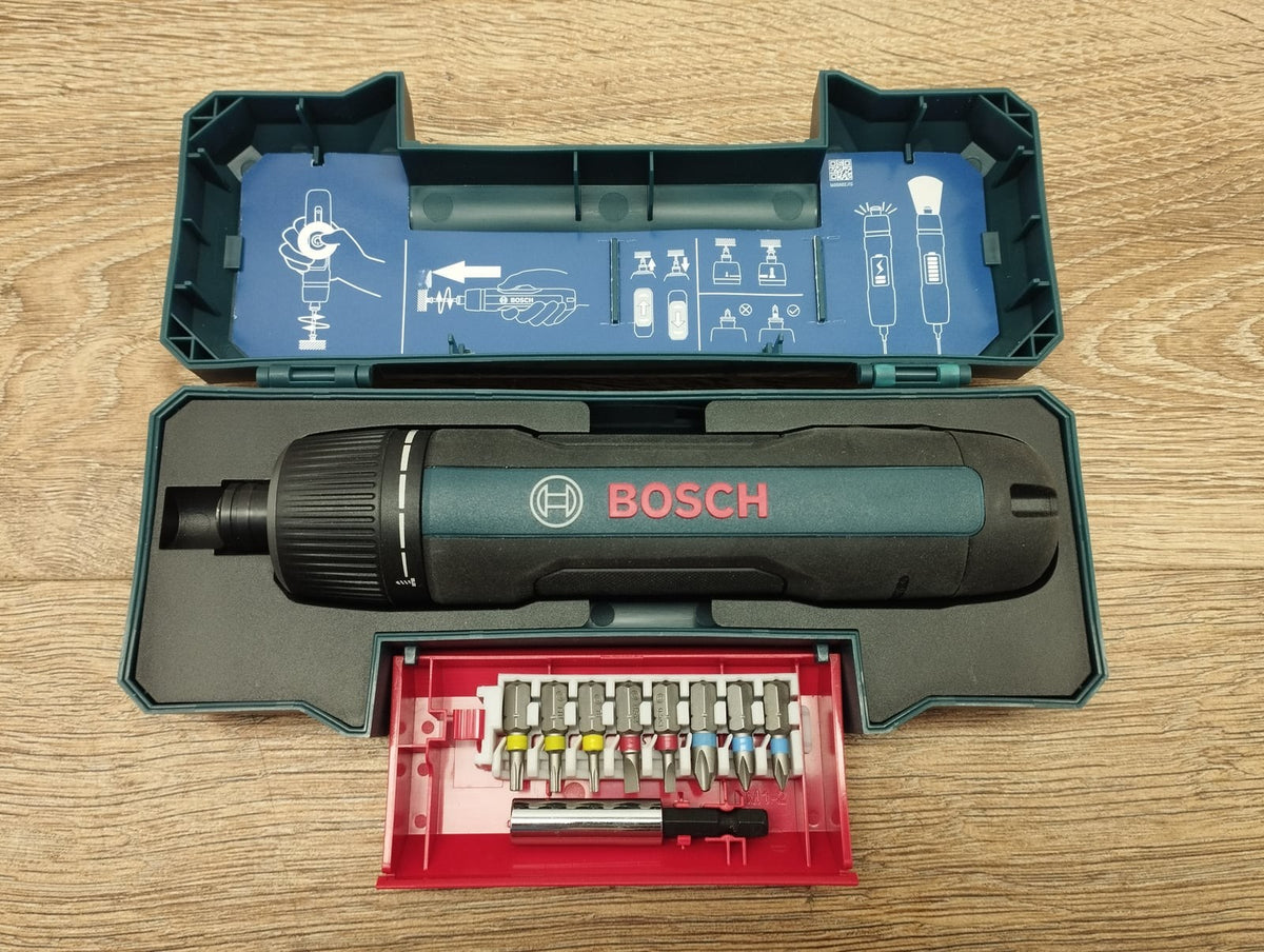 Bosch Professional GO 3 Akku-Stabschrauber mit Werkzeugbox Bit-Set 601 JH2 200