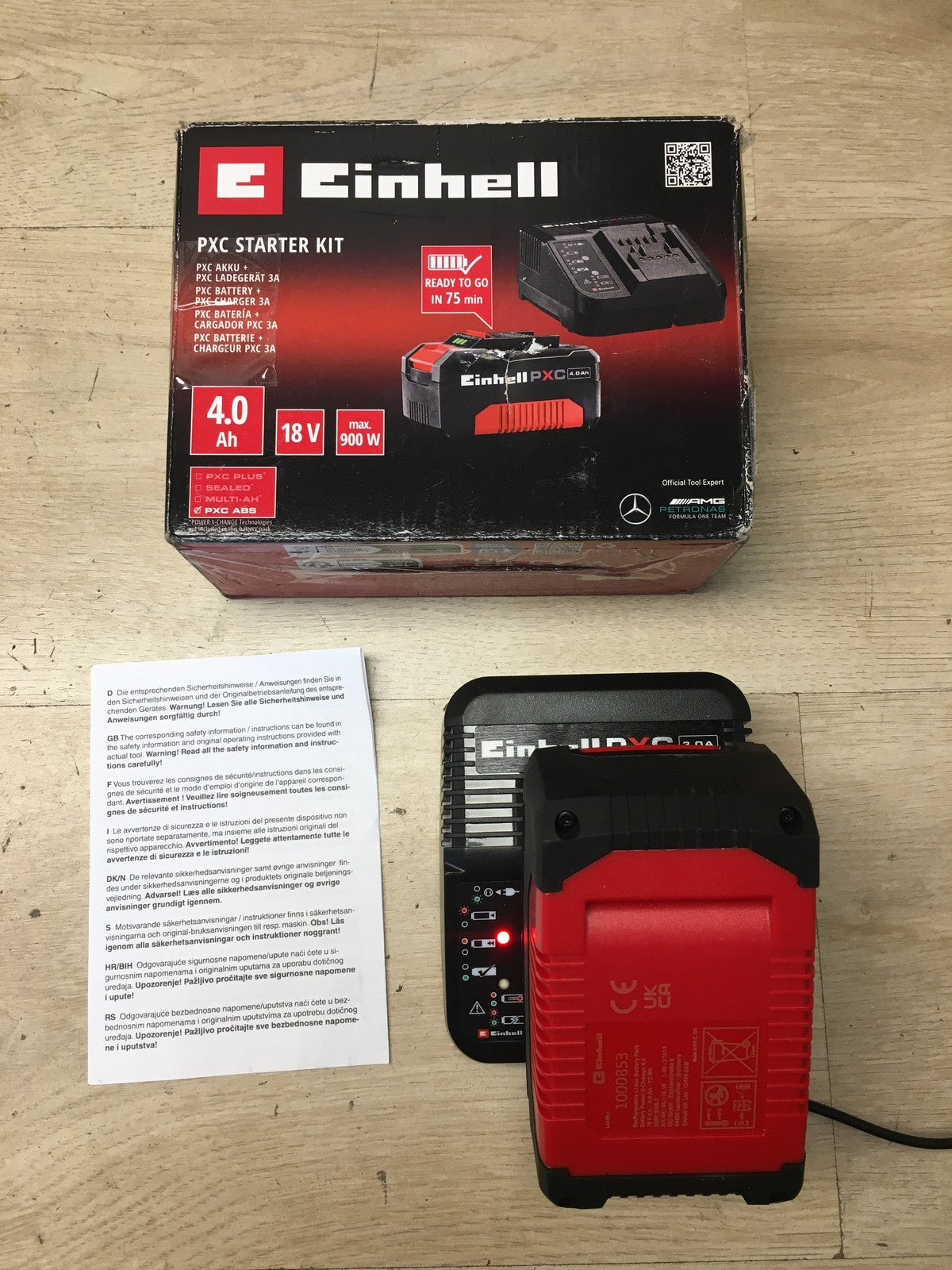 Einhell Power X-Change Starterset 18V 4,0Ah, I38400