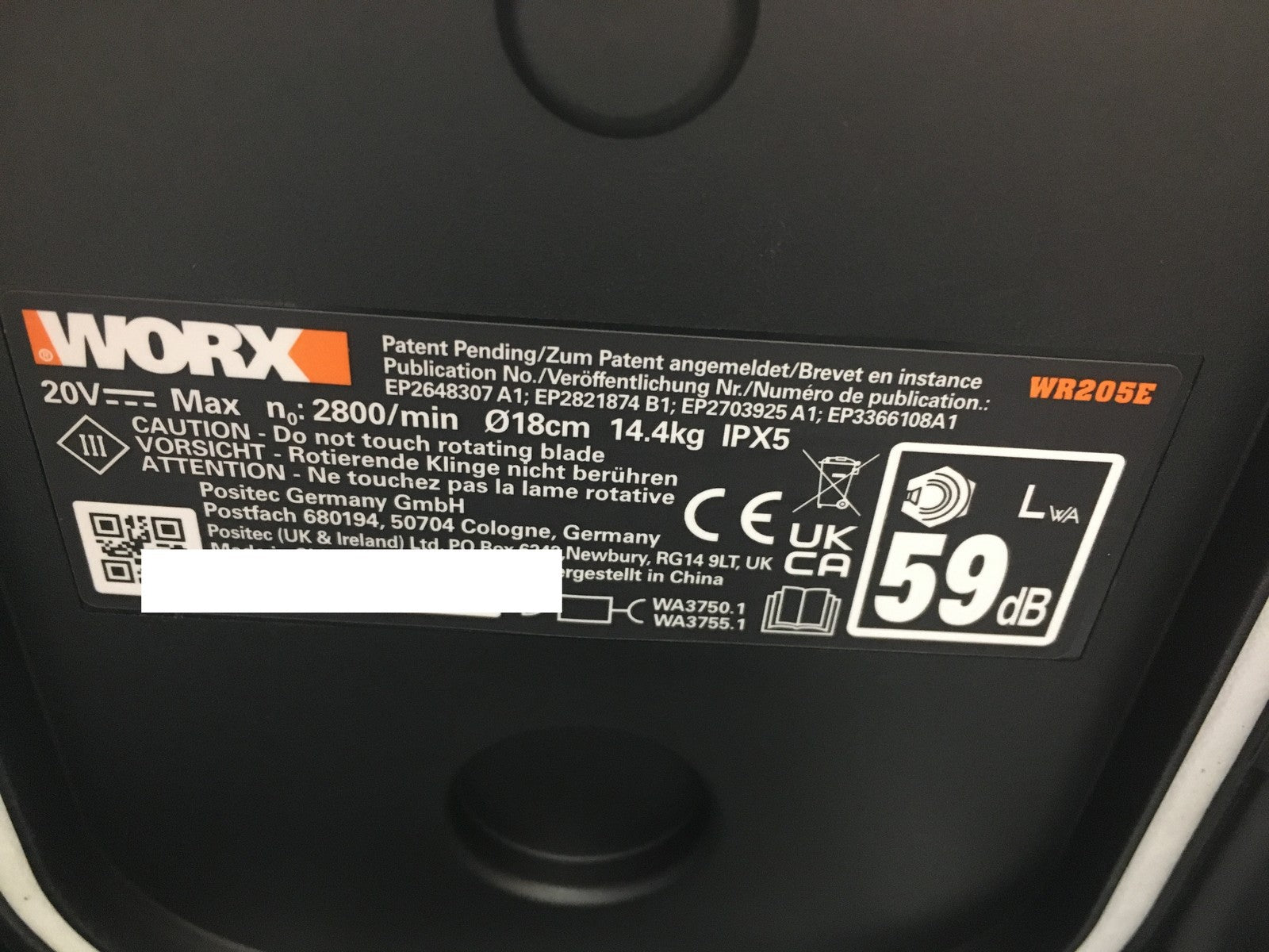 WORX Landroid Vision M550 Mähroboter ohne Begrenzungskabel WR205E, I38303