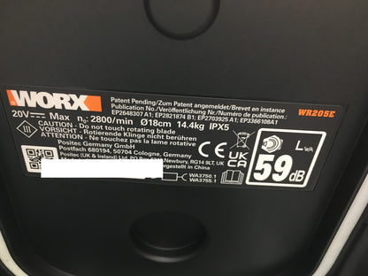 WORX Landroid Vision M550 Mähroboter ohne Begrenzungskabel WR205E, I38303