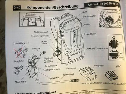 WAGNER Akku-Farbsprühsystem Control Pro 300 18V SOLO, I36815