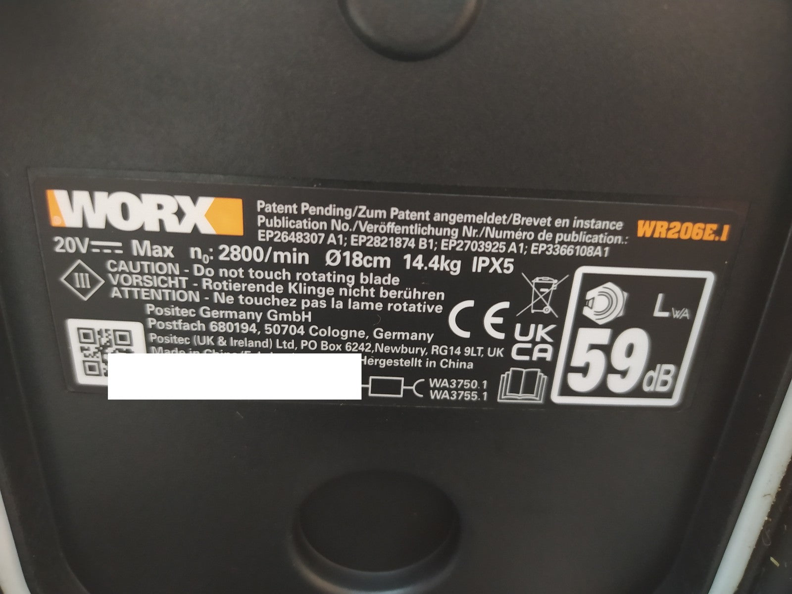 WORX Landroid Vision M600 Mähroboter ohne Begrenzungskabel WR206E.1