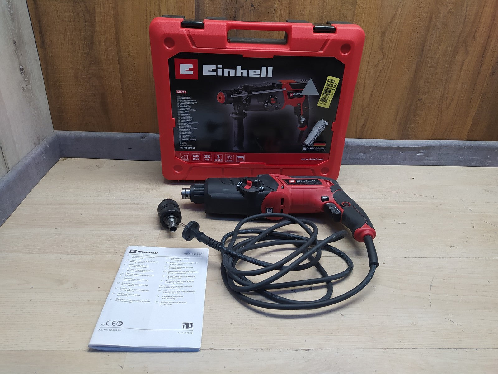 Einhell Bohrhammer TE-RH 950 5F (4257979), 950 W, 2-Gang-Getriebe, I36941