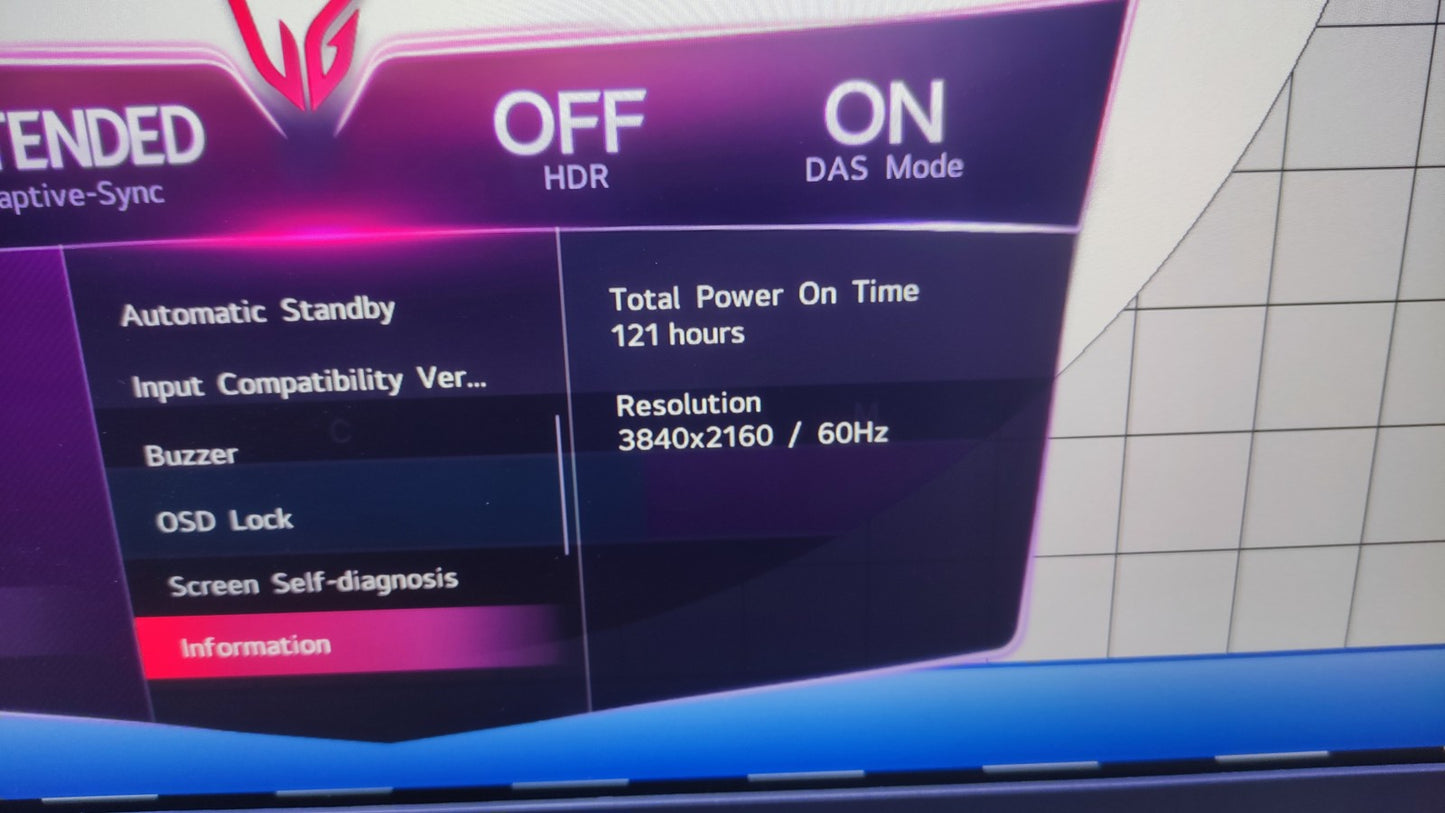 LG UltraGear 27G850A-B 4K Monitor 27" UHD 3840x2160 Nano IPS NVIDIA G-Sync 480Hz