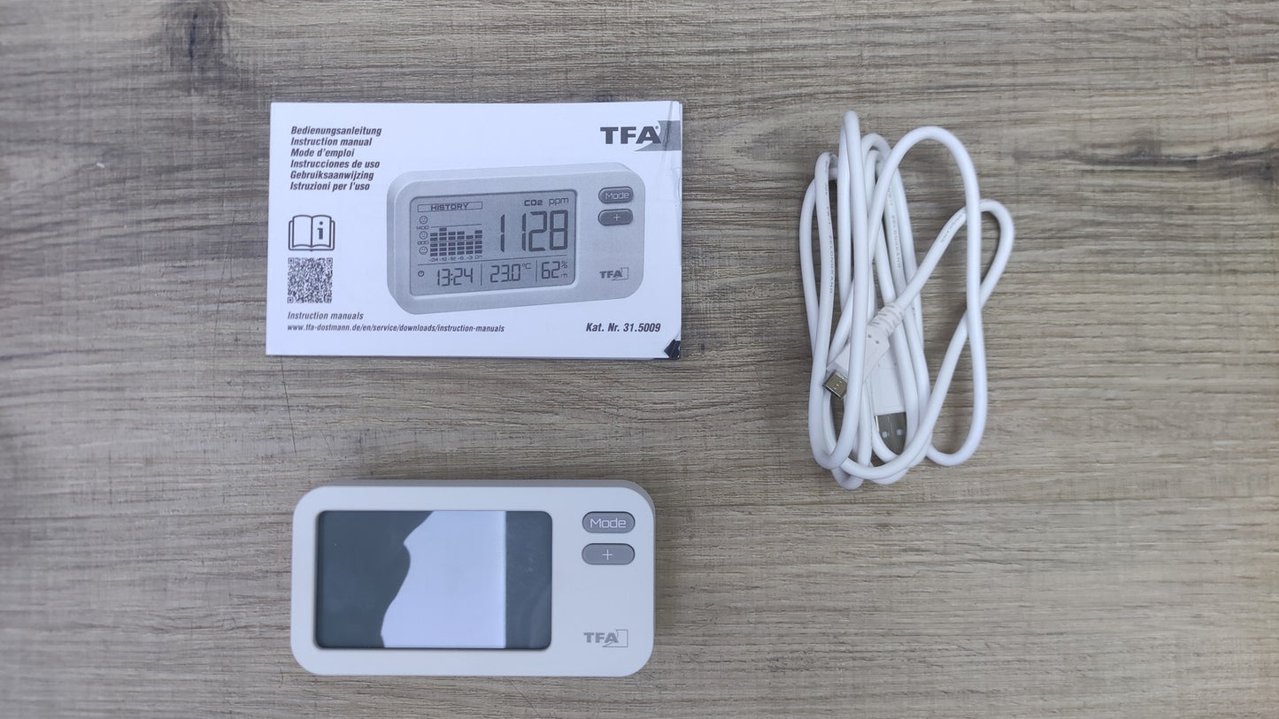 TFA Dostmann 31.5009.02 CO2 Messgerät Thermo-Hygrometer, I38650