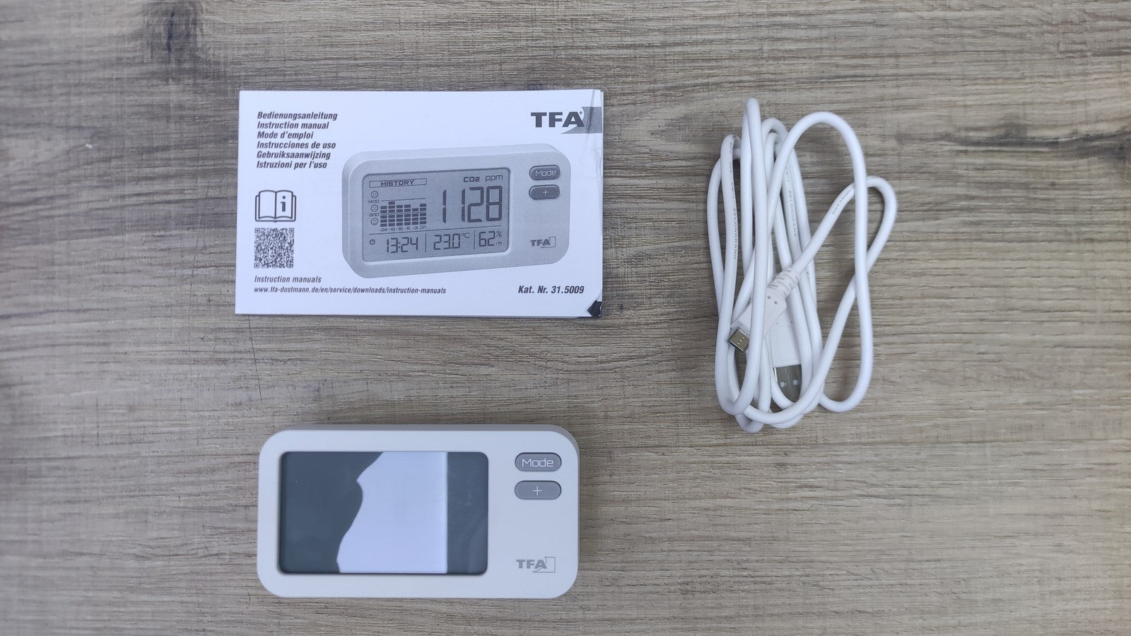 TFA Dostmann 31.5009.02 CO2 Messgerät Thermo-Hygrometer, I38650