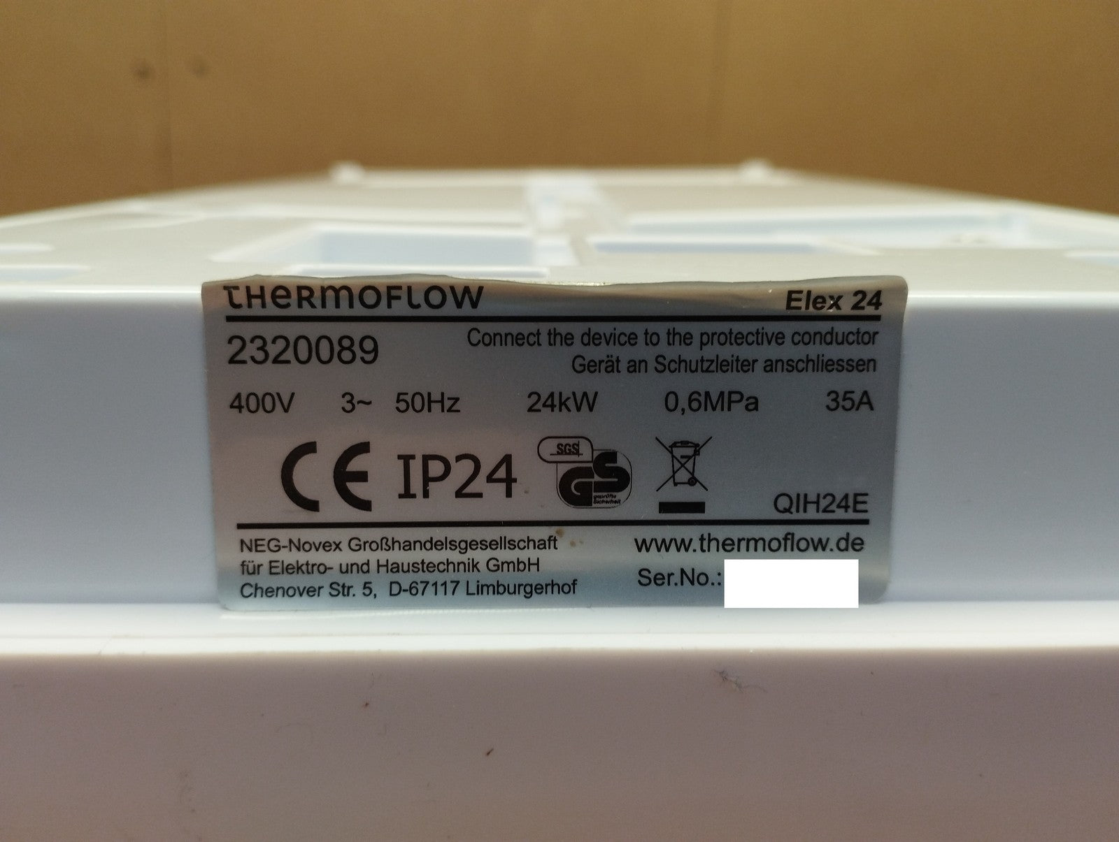 Thermoflow Elex 24 Elektro-Durchlauferhitzer, 400 V, EEK: A, I39955