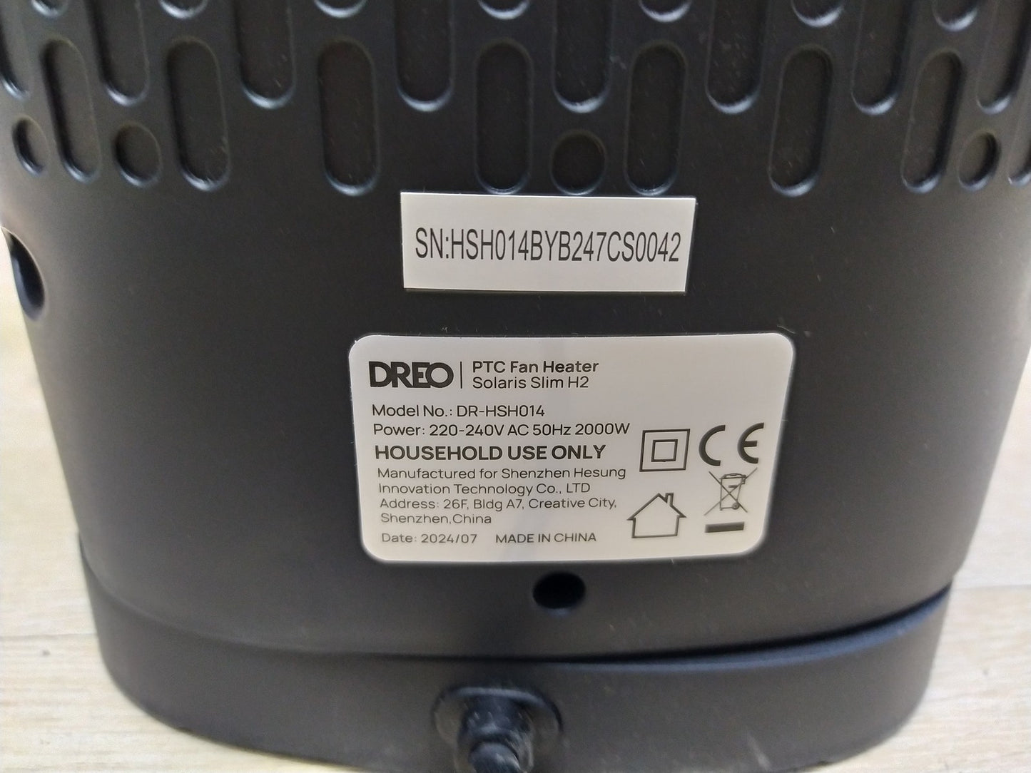 DREO DR-HSH014 Elekto-Heizgerät 2000W, I35111