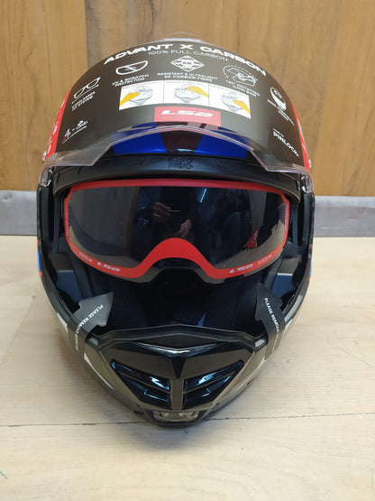 LS2 FF901 ADVANT-X Carbon Klapphelm Motorrad, Größe L (59-60), I37615
