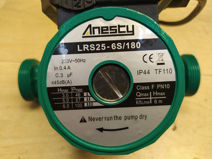 Anesty LRS25-6S/180 Umwälzpumpe Heizung, I38018