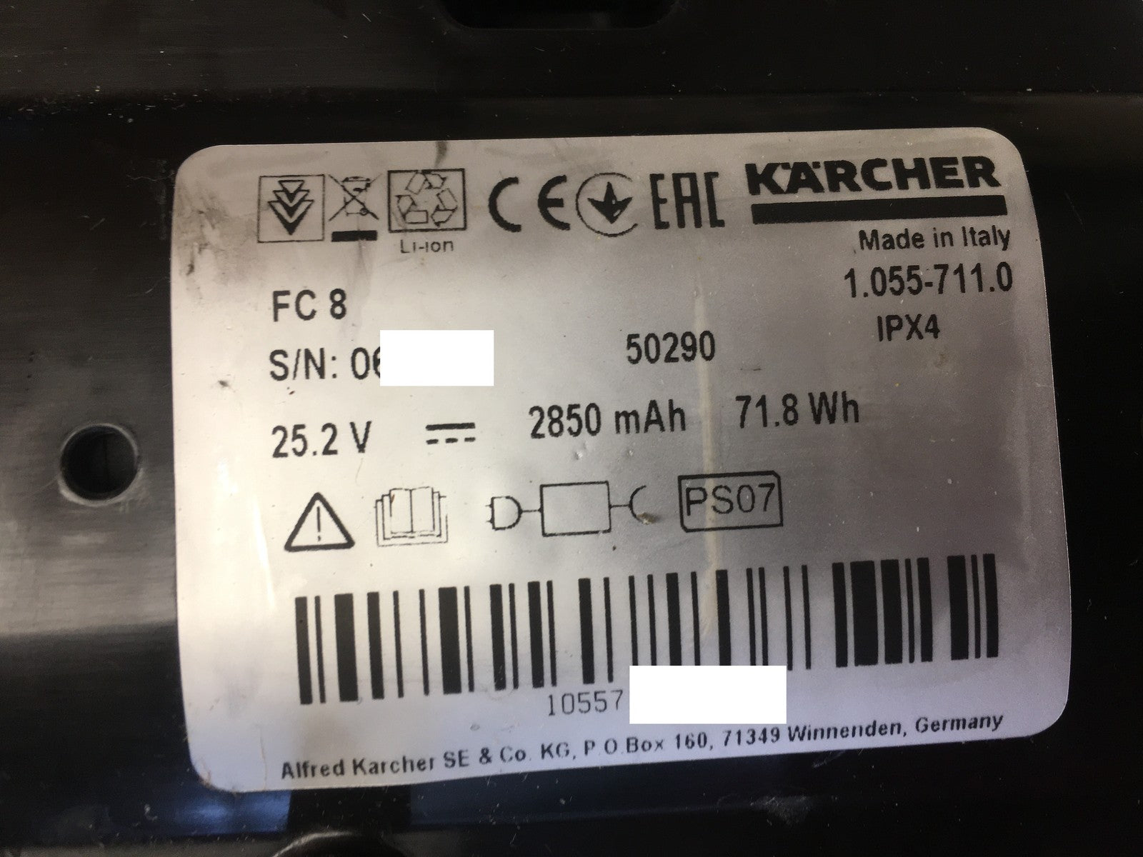 Kärcher 1.055-711.0 Hartbodenreiniger FC 8, kabellos, I39995