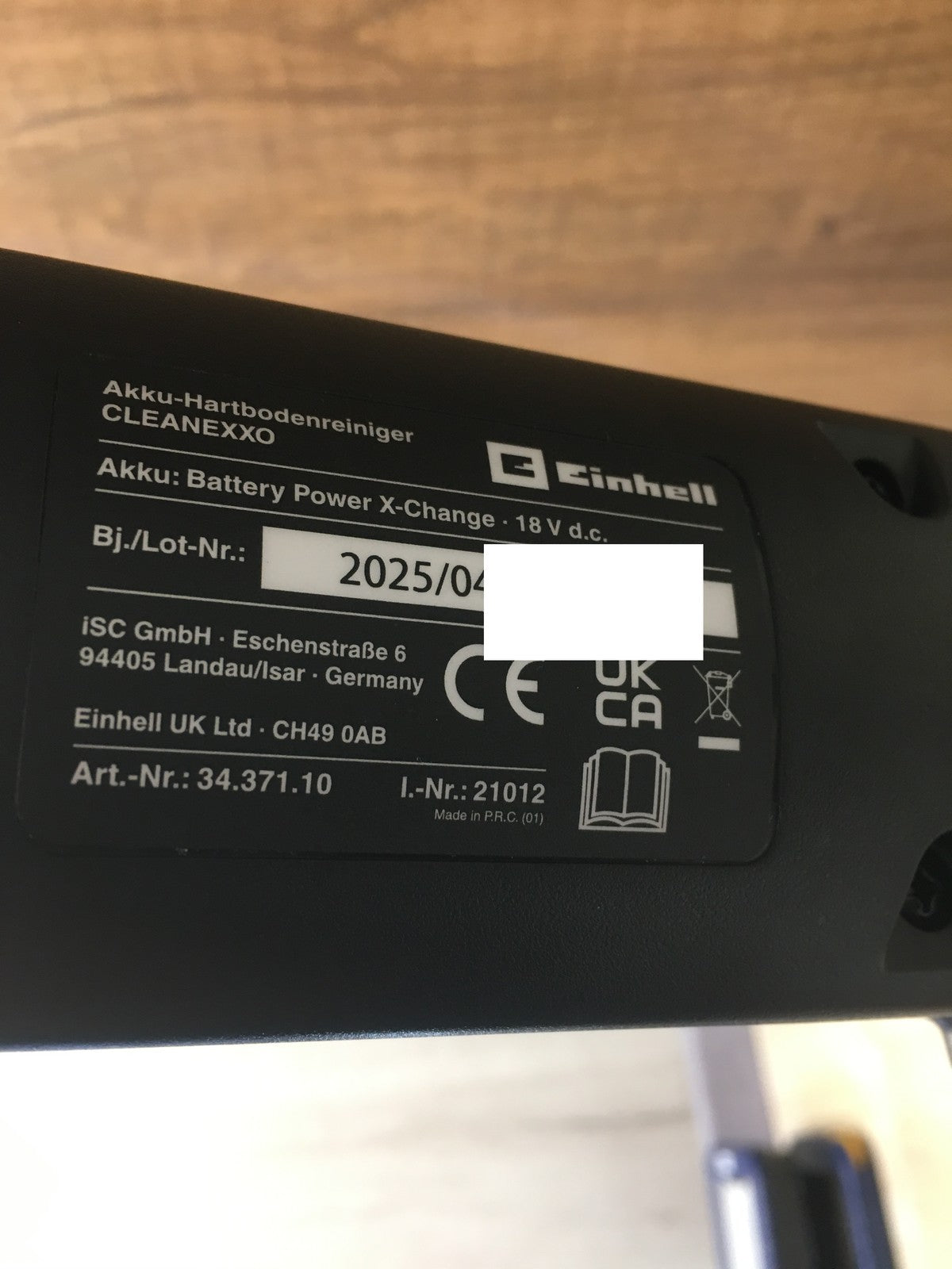 Einhell Akku-Hartbodenreiniger CLEANEXXO Solo, 18 V, 290 mm Bürstenwalze, I38576