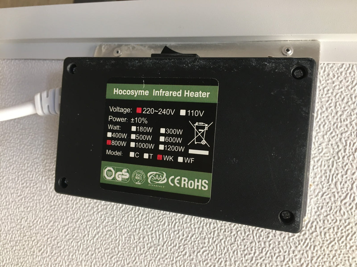 Hocosyme WK Infrarotheizgerät mit Thermostat 800 W, I40948