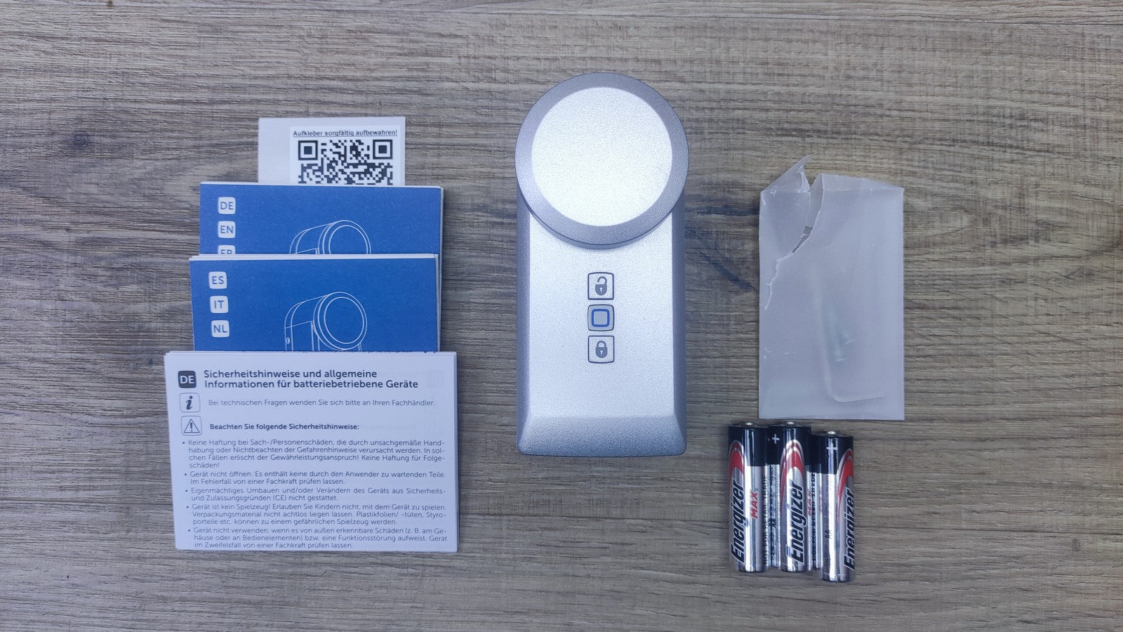 Homematic IP Smart Home Türschlossantrieb HmIP-DLD-S silber I37416