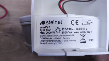 Steinel Bewegungsmelder sensIQ S weiß 2000 W 300 Degree 20 m Sensor, I36487